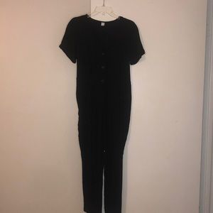 Old Navy Black Low Cut Romper